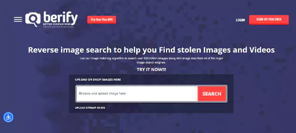 Berify Reverse Image Search