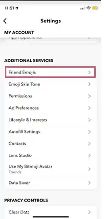 Choose the option of friend emojis.