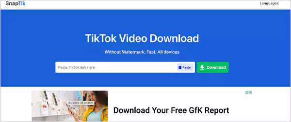 SnapTik Video Downloader