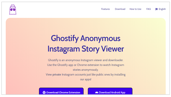 Ghostify Interface