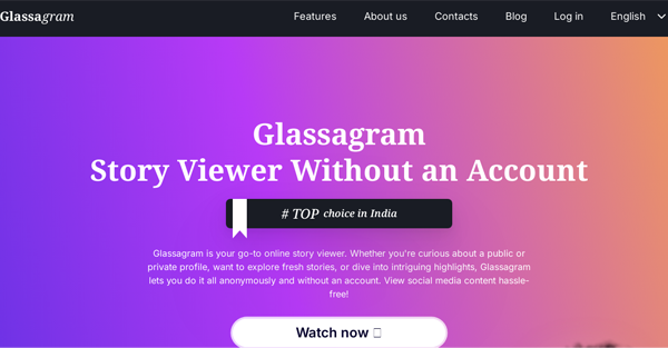 Glassagram Interface