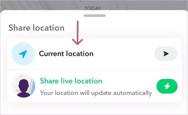 Share your location with friends on Snapchat